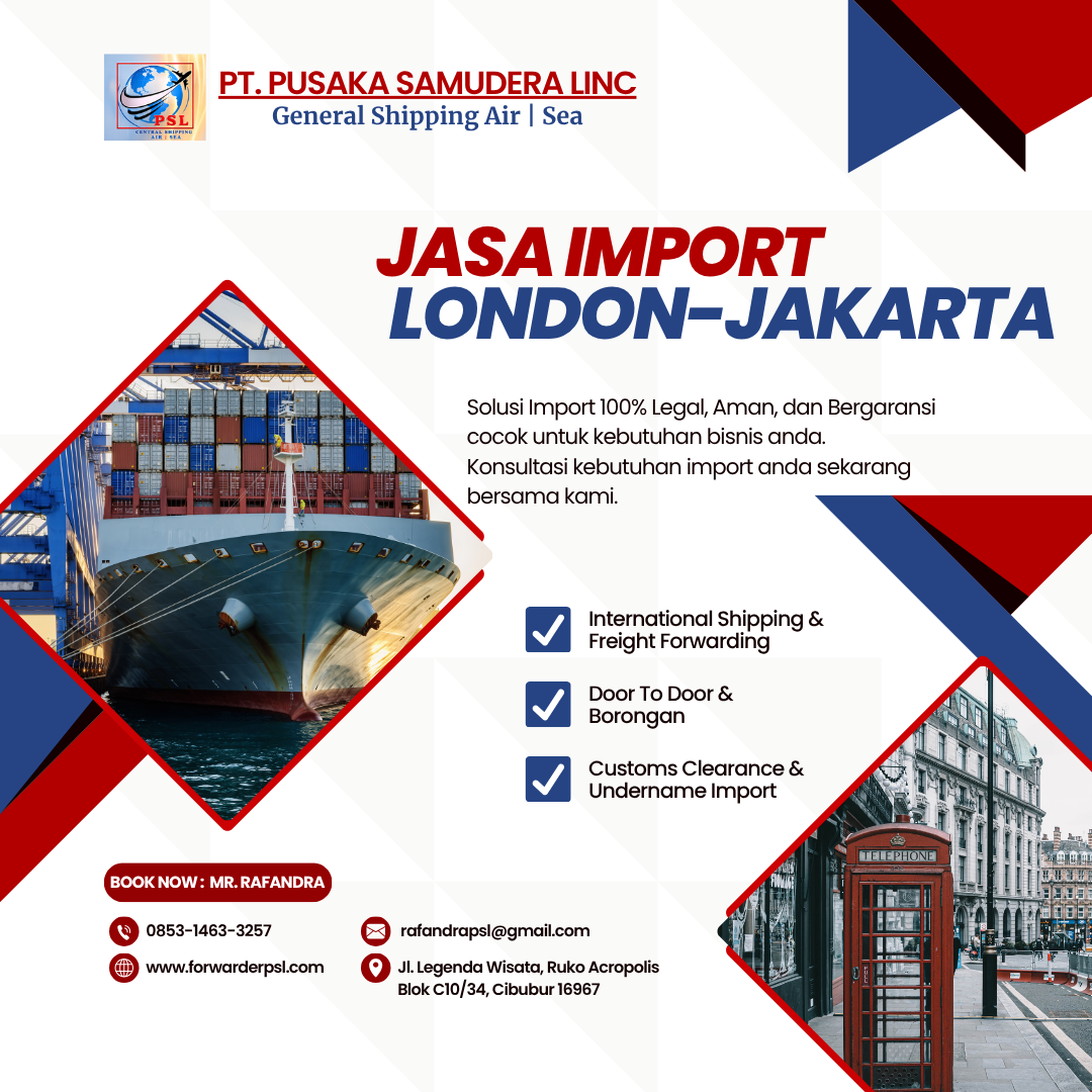 Jasa Import Barang London-Jakarta